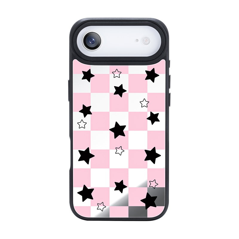 Nimaso Black & Pink Mirror MagSafe Phone Case for iPhone 17 / 17 Pro / 17 Pro Max / Air