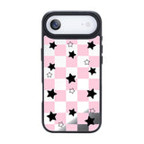 Nimaso Black & Pink Mirror MagSafe Phone Case for iPhone 17 / 17 Pro / 17 Pro Max / Air