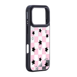 Nimaso Black & Pink Mirror MagSafe Phone Case for iPhone 17 / 17 Pro / 17 Pro Max / Air