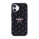 Nimaso Bow Print MagSafe Phone Case for iPhone 17 / 17 Pro / 17 Pro Max / Air-Black