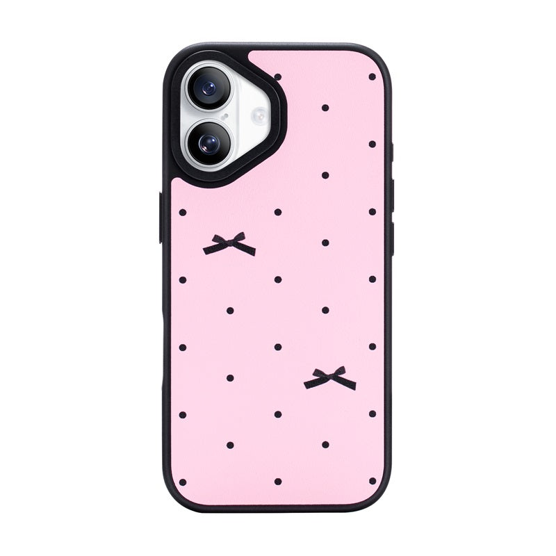 Nimaso Bow Print MagSafe Phone Case for iPhone 17 / 17 Pro / 17 Pro Max / Air-Pink
