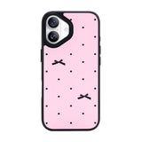 Nimaso Bow Print MagSafe Phone Case for iPhone 17 / 17 Pro / 17 Pro Max / Air-Pink