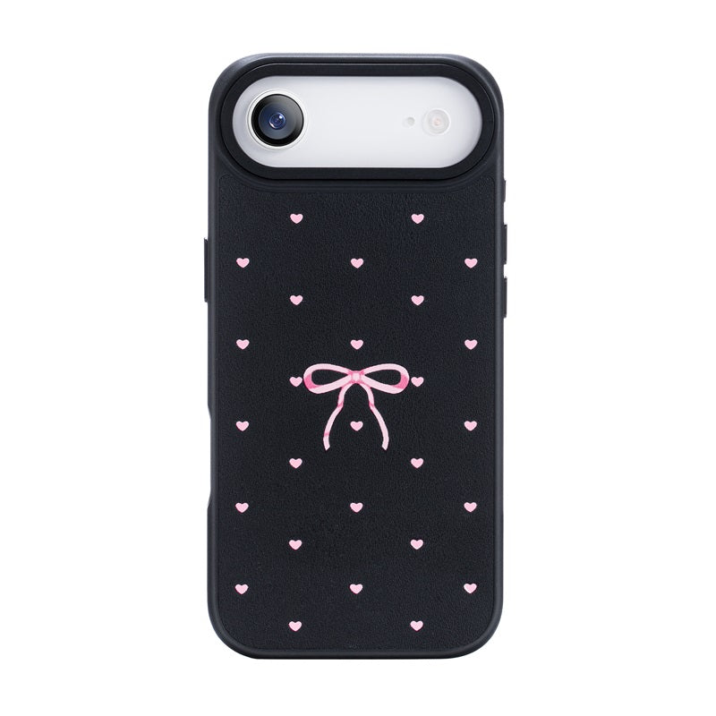Nimaso Bow Print MagSafe Phone Case for iPhone 17 / 17 Pro / 17 Pro Max / Air-Black