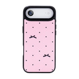 Nimaso Bow Print MagSafe Phone Case for iPhone 17 / 17 Pro / 17 Pro Max / Air-Pink