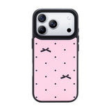 Nimaso Bow Print MagSafe Phone Case for iPhone 17 / 17 Pro / 17 Pro Max / Air-Pink