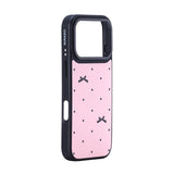 Nimaso Bow Print MagSafe Phone Case for iPhone 17 / 17 Pro / 17 Pro Max / Air-Pink