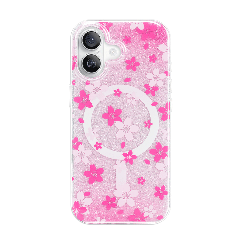 Nimaso Sparkling Cherry Blossom MagSafe Phone Case for iPhone 17 / 17 Pro / 17 Pro Max / Air