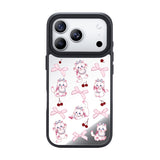 Nimaso Cute White Cat Mirror MagSafe Phone Case for iPhone 17 / 17 Pro / 17 Pro Max / Air