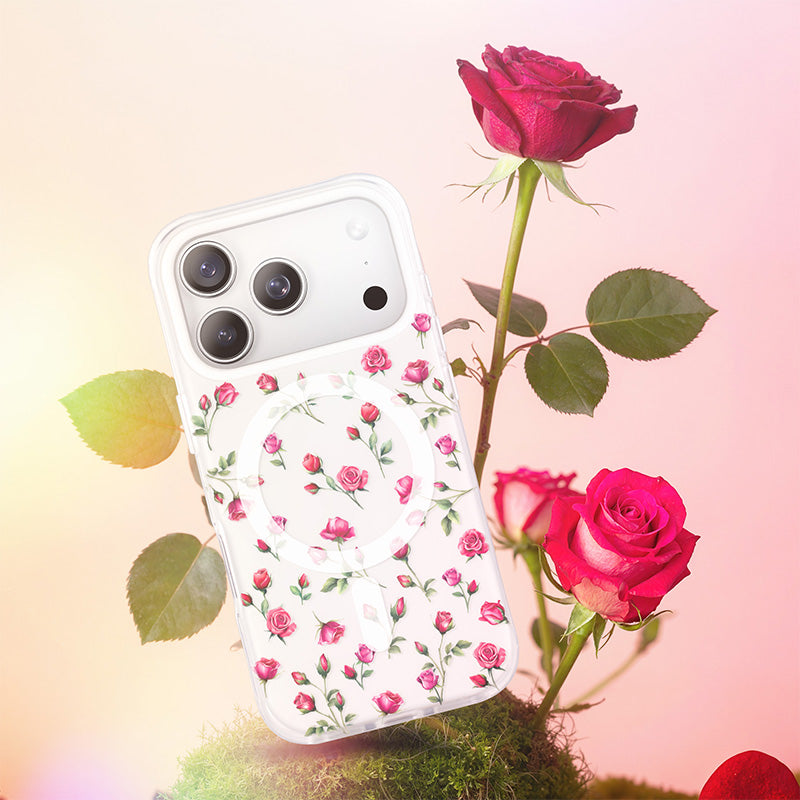 Nimaso Romatic Rose MagSafe Phone Case for iPhone 17 / 17 Pro / 17 Pro Max / Air