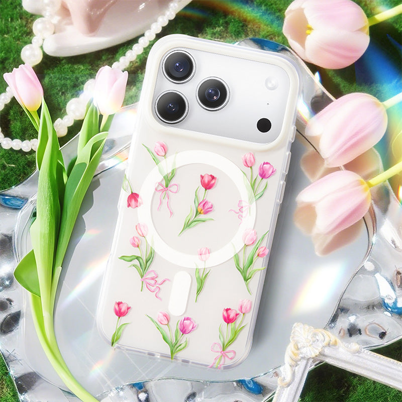 Nimaso Tulip MagSafe Phone Case for iPhone 17 / 17 Pro / 17 Pro Max / 17 Air