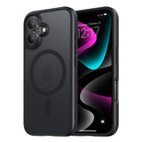 NIMASO Magnetic Matte Case for iPhone 16 Series, MagSafe, Shockproof, Slim Black Cover