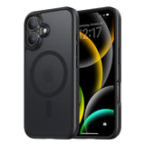 NIMASO Magnetic Matte Case for iPhone 16 Series, MagSafe, Shockproof, Slim Black Cover
