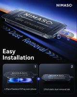 NIMASO Screen Protector for iPhone 16/iPhone 16 Plus, 3 Pack Tempered Glass Film, Automatic Dust Removal Easy Installation