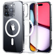 Black Feather iPhone 16 Pro Black Trim Semi-Transparent Magnetic Stand Magsafe 6.3″